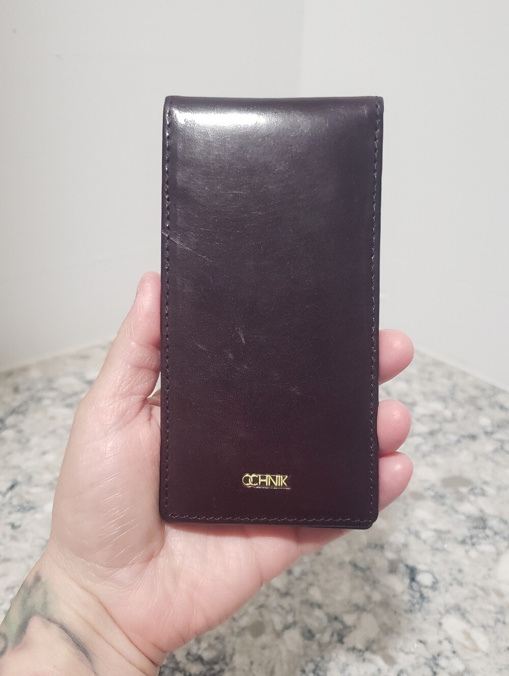 OCHNIK Made In ITALY Slim Men Leather Card Holder Wallet